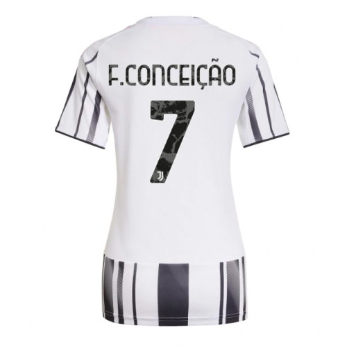 Stroje piłkarskie Juventus Francisco Conceicao #7 Koszulka Podstawowej dla damskie 2025-26 Krótki Rękaw